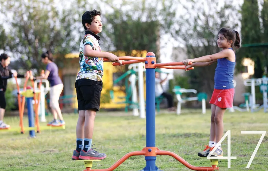 double twister standing mini, kids open gym equipments indore