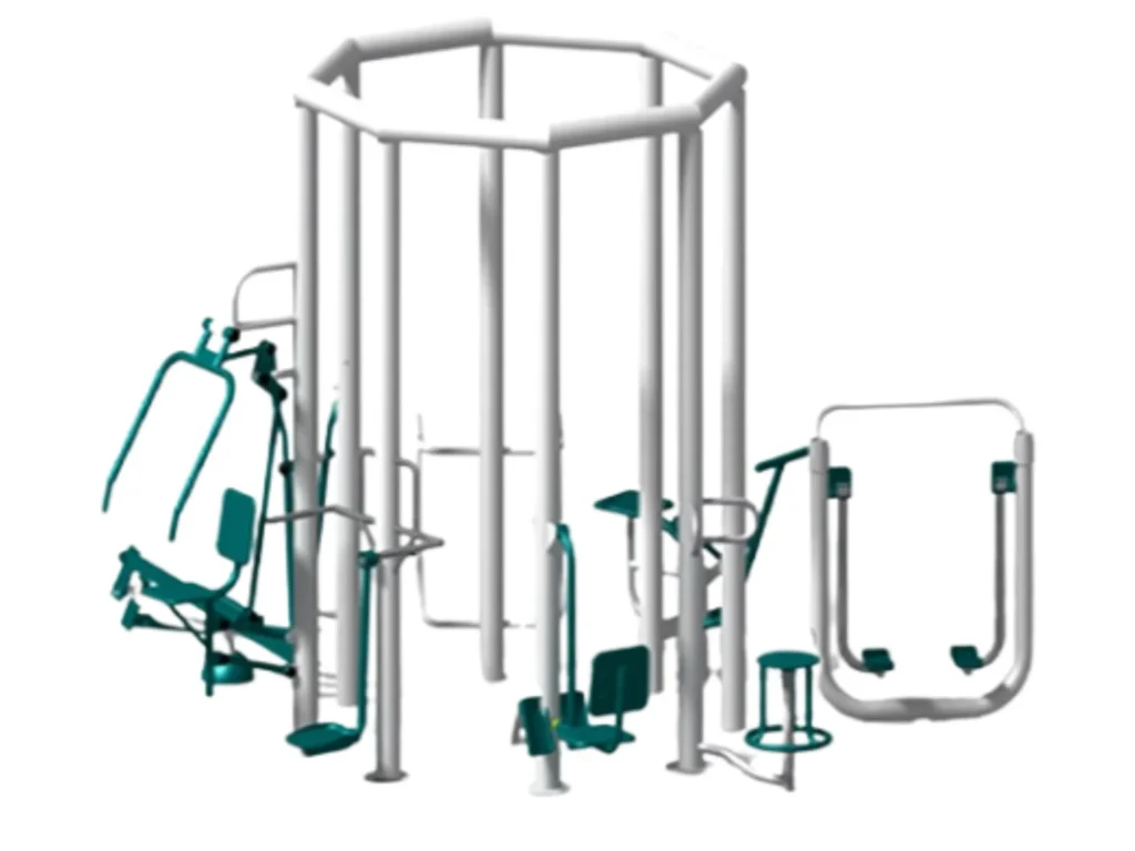 8 in 1 combination, outdoor gym manufacturer supplier in indore, bhopal, jabalpur