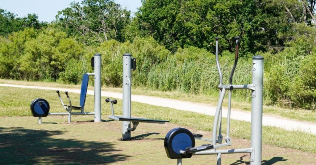 open air gym equipment in sagar