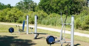 open air gym equipment in sagar